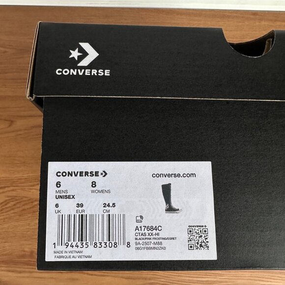 ⭐Chuck Taylor All Star XXHi Bows & Studs Knee Hi 8 Womens Boots Sneakers A17684C - Picture 8 of 11